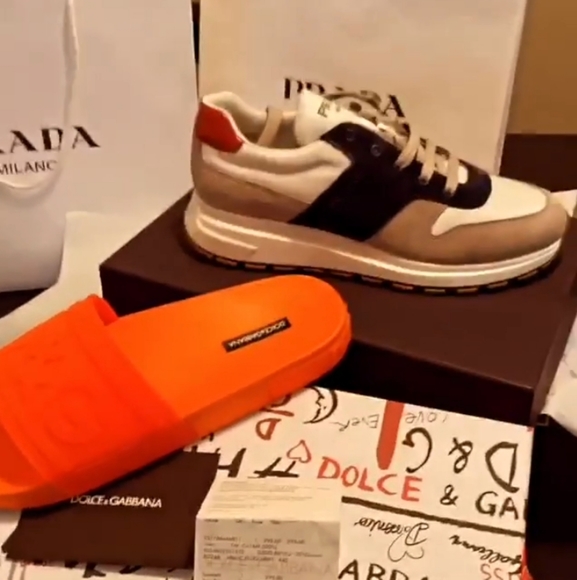Prada shoes 101/2 dolce slides size 11 - Picture 1 of 1